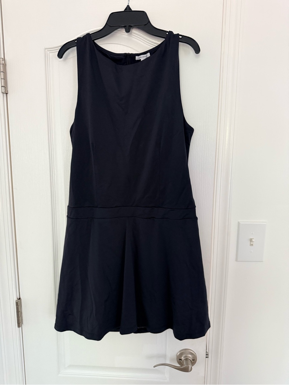 WeWoreWhat Black Sleeveless Drop-Waist Golf Dress